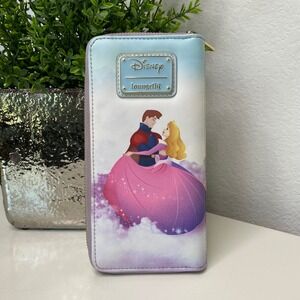 Loungefly Sleeping Beauty Wallet Womens Multicolor OS Zip Around Disneycore
